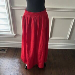 Zara Red Long Skirt